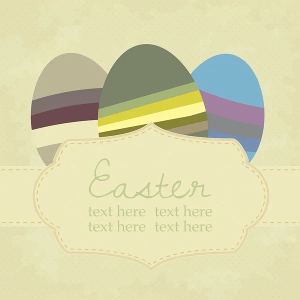 Vector vintage easter background — Stock Vector