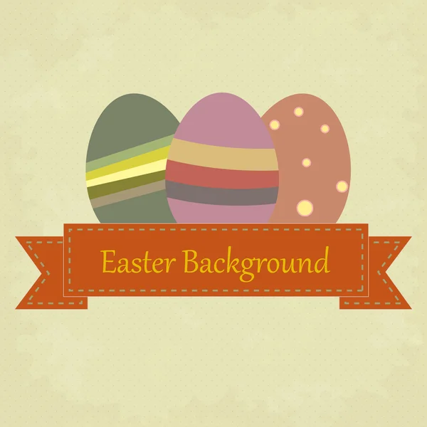 Vector vintage easter background — Stock Vector