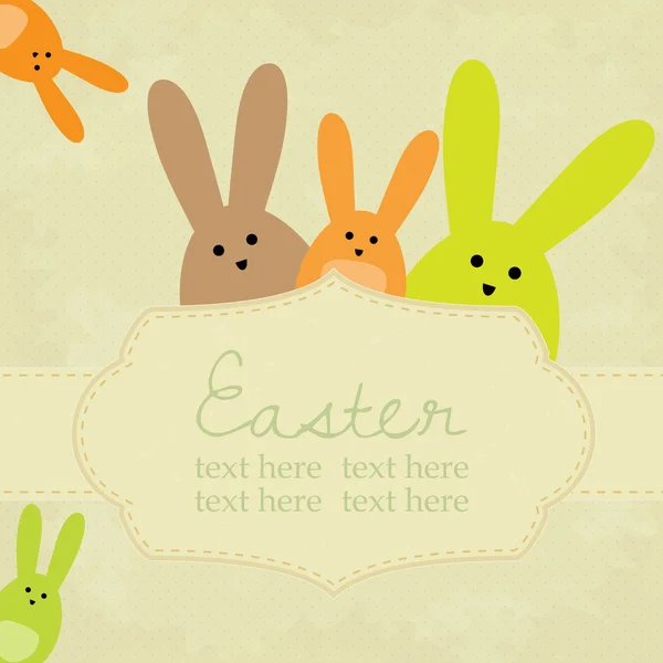 Vector vintage easter background — Stock Vector