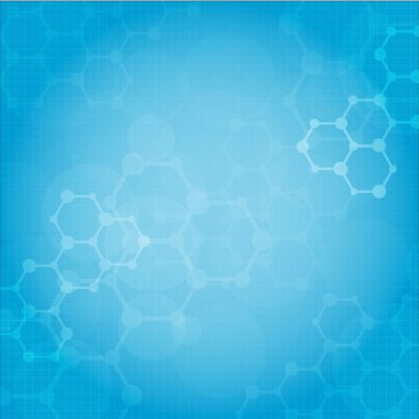 Abstract molecules medical background clipart