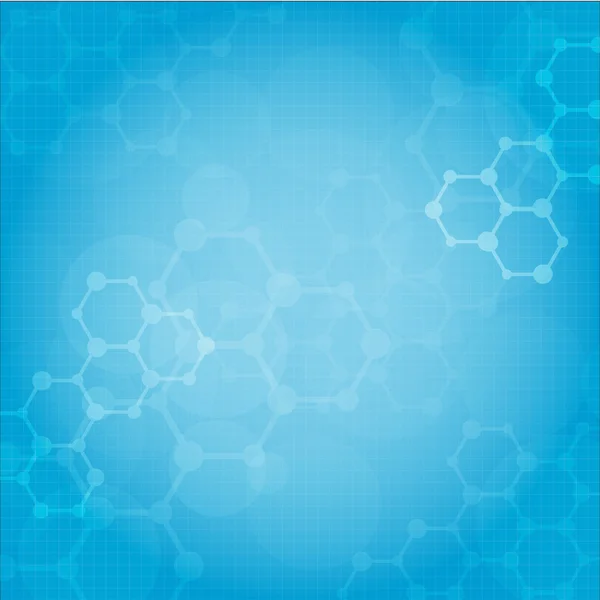 Résumé Molécules Contexte médical — Image vectorielle