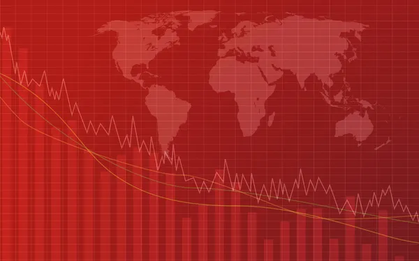 Grafik auf rotem Hintergrund — Stockfoto