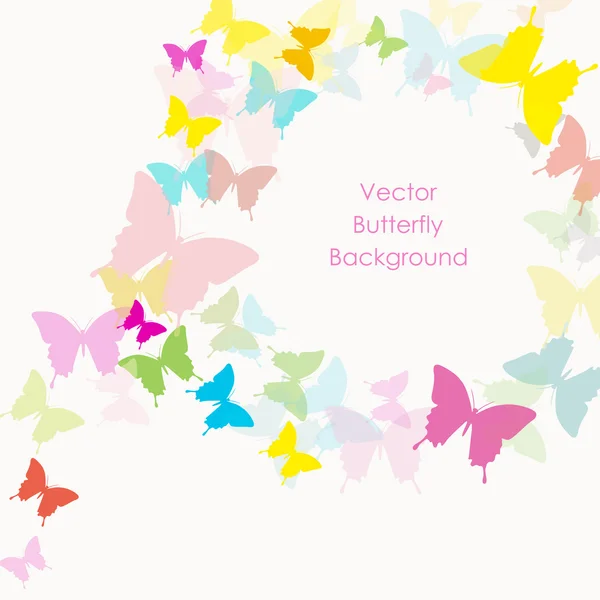 Fond vectoriel avec papillon — Image vectorielle