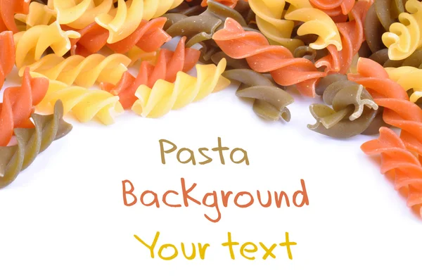 Three colored pasta — Stock Photo, Image
