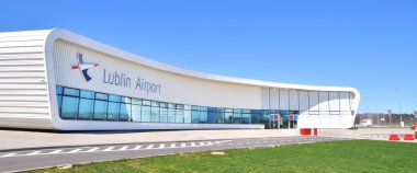 swidnik, Polonya - 21 Nisan: lublin Havaalanı, en yeni havaalanına ben