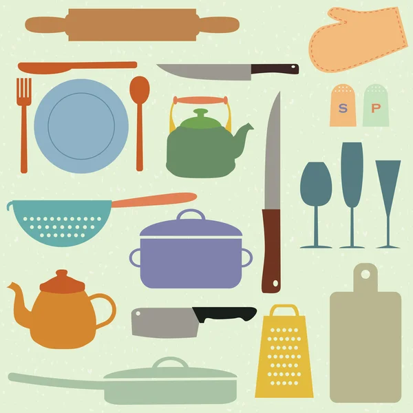 Outils de cuisine — Image vectorielle