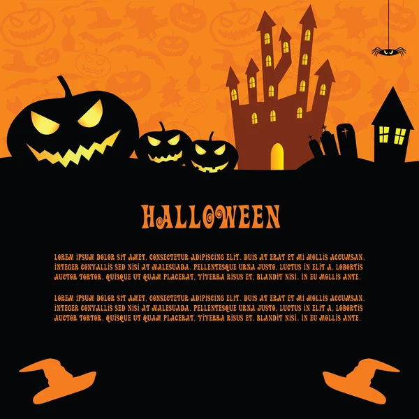 Halloween vector background — Stock Vector