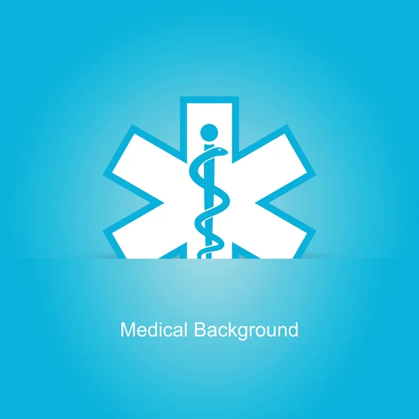 Blue vector medical background — Stock Vector