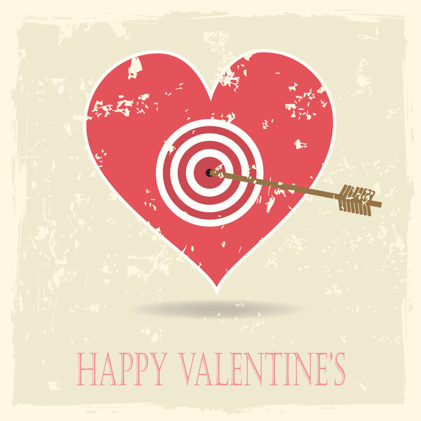 Vintage vector valentine's background