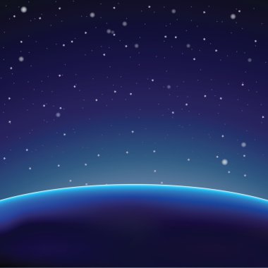 alan arka plan ile karanlık planet (vektör)