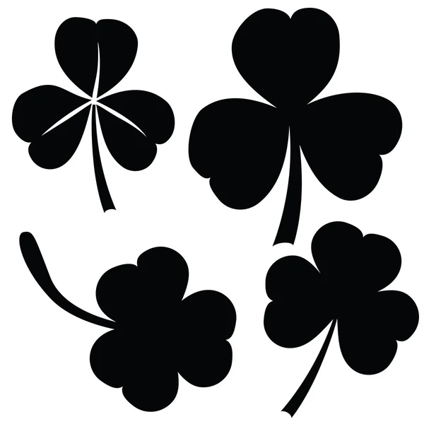 Collection of clover, St. Patrick's day (vector) — Stock Vector