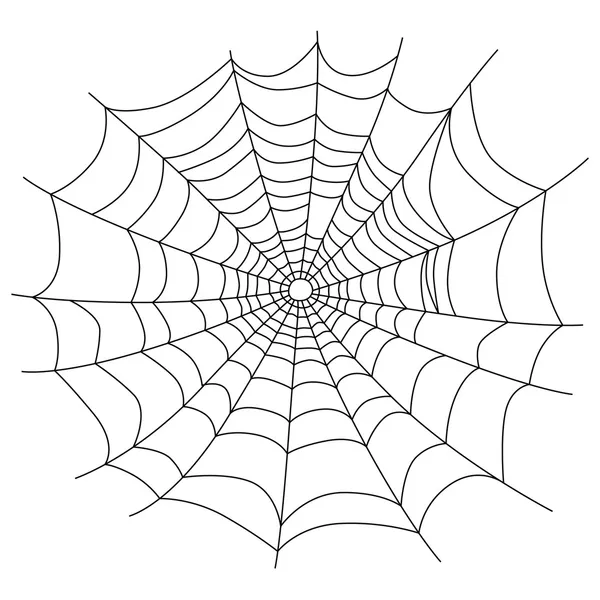 Spider web isolated on white, vector — Stock Illustration Spider web isolated on white, vector Vector Graphics