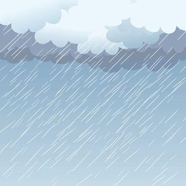 Rain as a background, vector