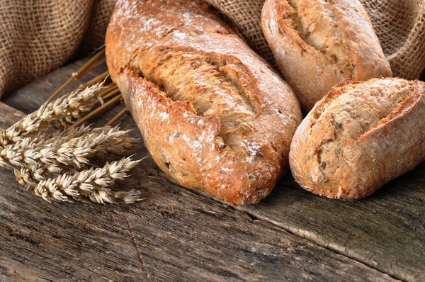 Close-up of traditional homemade bread — Stock Photo, Image