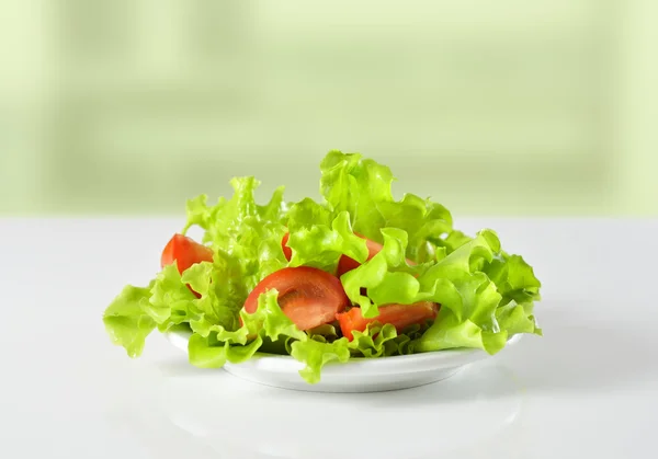 Salad with fresh tomatoes — Stock Photo, Image