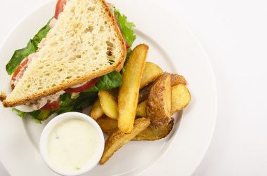 sandviç patates ile