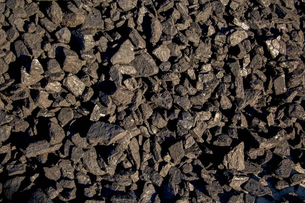 Carbón Negro Pálido Primer Plano Estación Calefacción Industria Del Carbón — Foto de Stock
