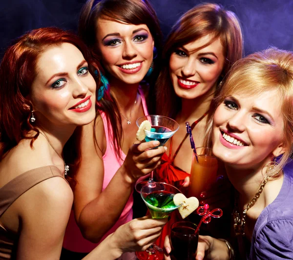 Happy friends on a party — Stock Photo, Image