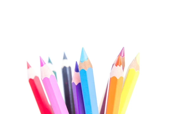 Conjunto de lápis de cor Imagem De Stock