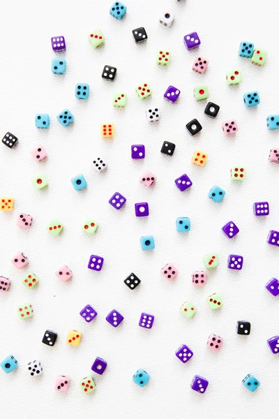 Conjunto de um monte de cubos coloridos — Fotografia de Stock