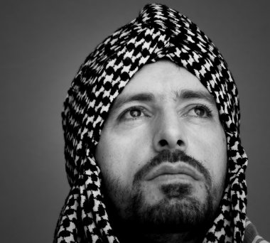 Türban Arap Müslüman adam
