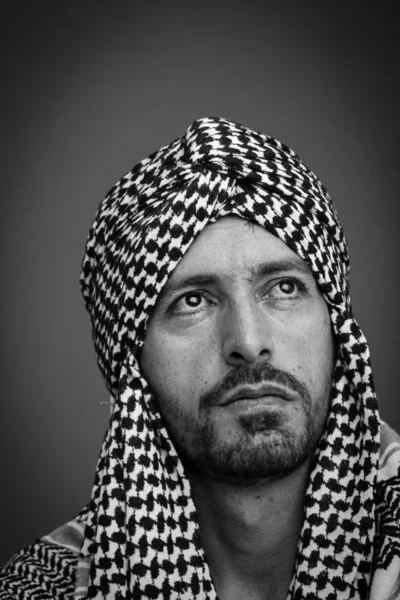 Arabe musulman avec turban — Photo