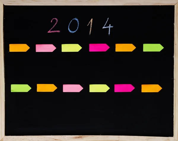 2014 年 — — 新的一年 — 图库照片