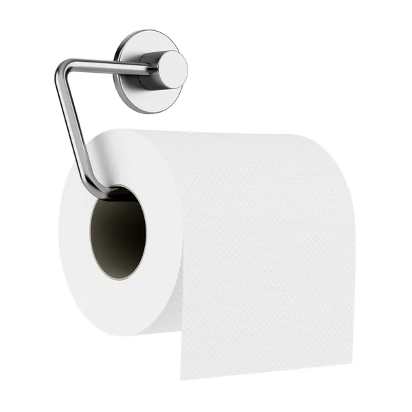 tuvalet kağıdı tutucu beyaz zemin üzerine izole üzerinde