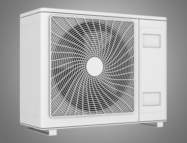 Modern Klima gri arka plan üzerinde izole