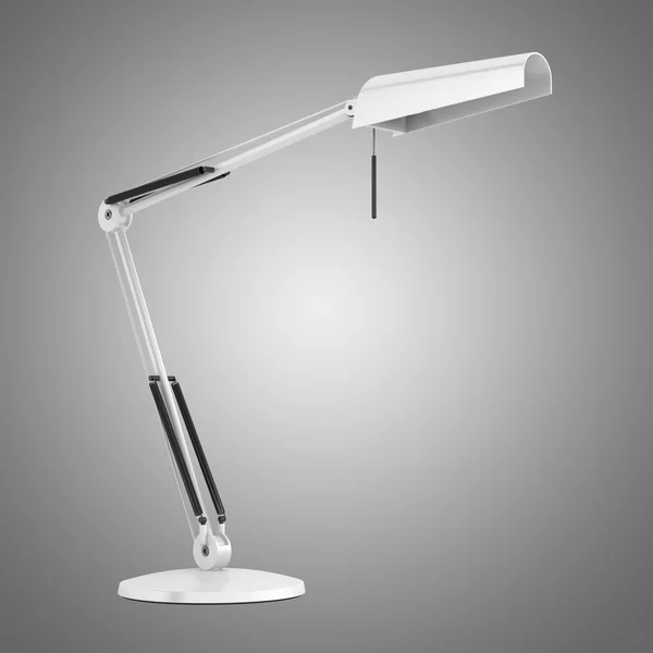 Modern desk lamp isolated on gray background — Stock Photo, Image