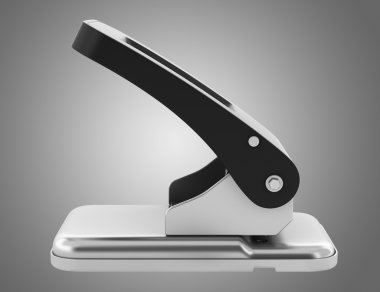 kağıt üzerinde izole gri arka plan delik