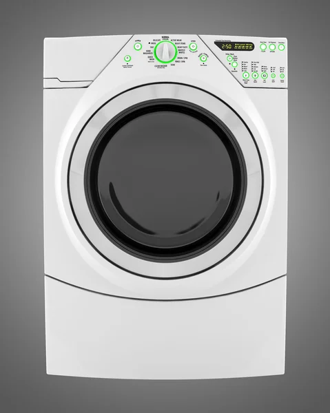 Tvätt maskin isolerade på grå bakgrund — Stockfoto