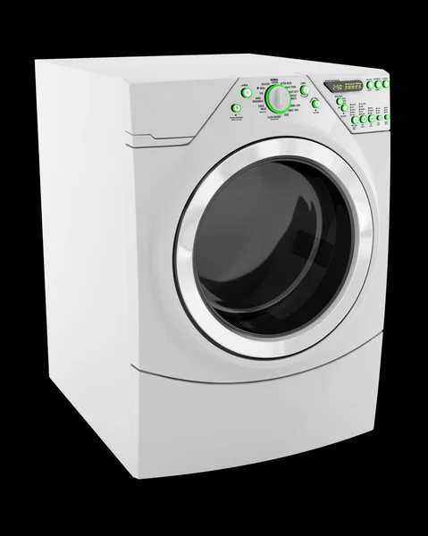 Wash machine isolated on black background — Stock Photo, Image