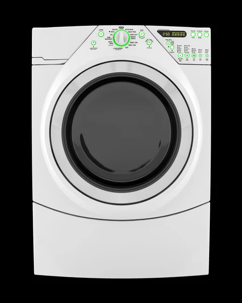 Wash machine isolated on black background — Stock Photo, Image