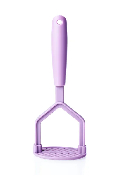 Purple plastic potato masher isolated on white background — Stock Photo, Image
