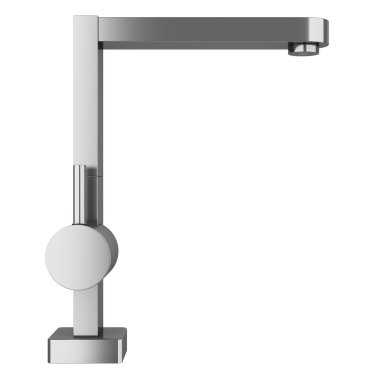 modern musluk beyaz zemin üzerine izole