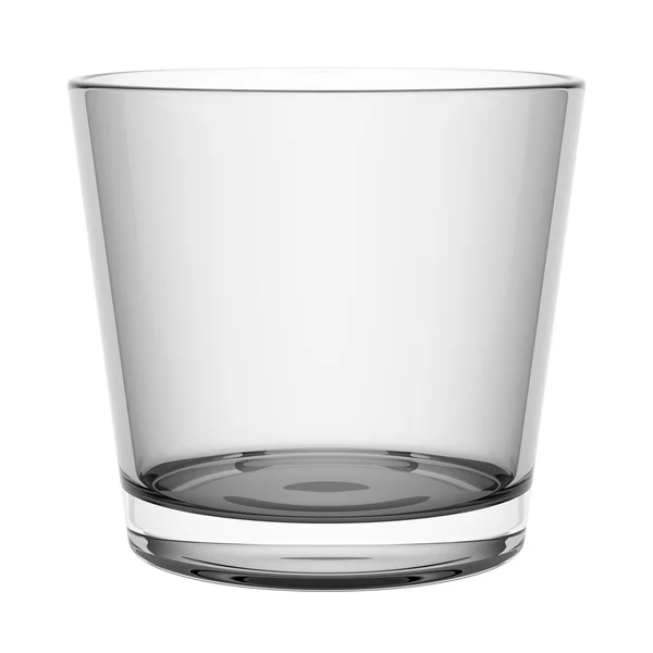 Verre de whisky vide isolé sur fond blanc — Photo