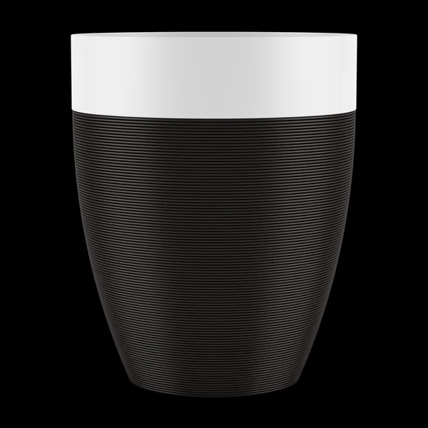 Керамическая ваза на черном фоне — стоковое фото