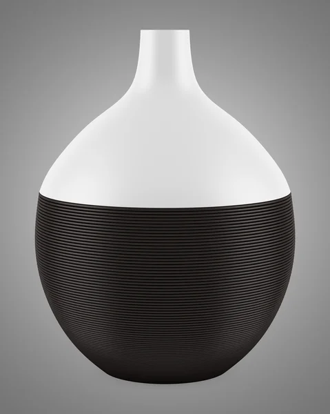 Ceramic vase isolated on gray background — Stock Photo, Image