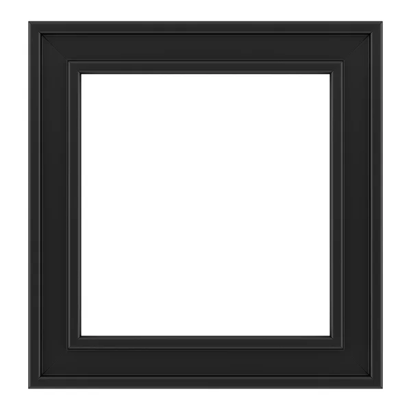 Black frame isolated on white background — Stock Photo, Image