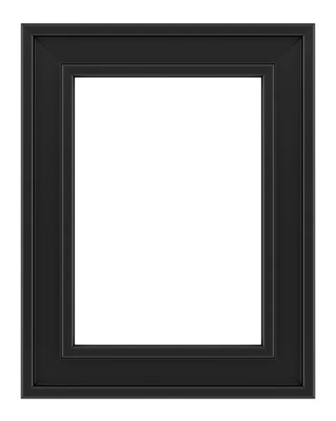 Black frame isolated on white background — Stock Photo, Image