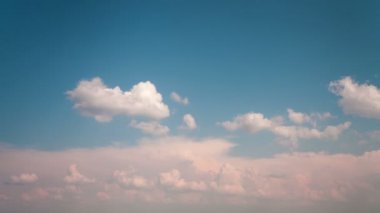 bulutlar mavi gökyüzü zaman atlamalı taşıma