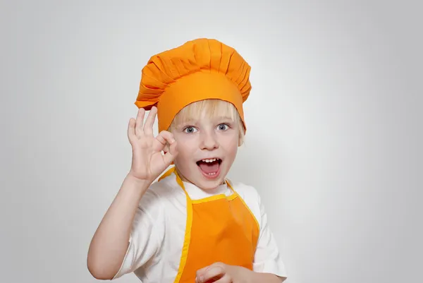 Portret van de weinig kok — Stockfoto