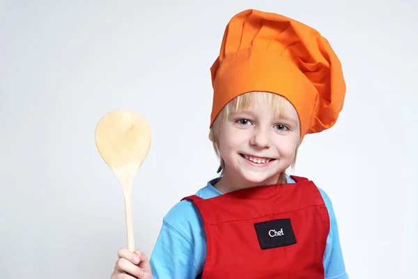 Portret van de weinig kok — Stockfoto