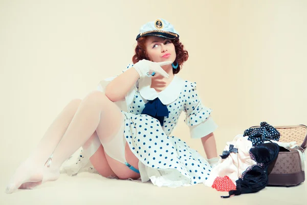 Pin-up girl. American style — Stock Photo, Image