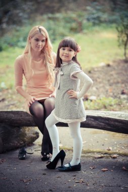 Anne ile kızı Park
