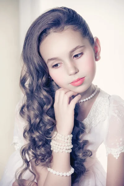 Fashion kid girl — Stock Photo, Image