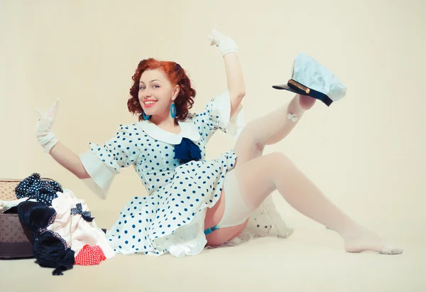 Pin-up girl — Stock fotografie