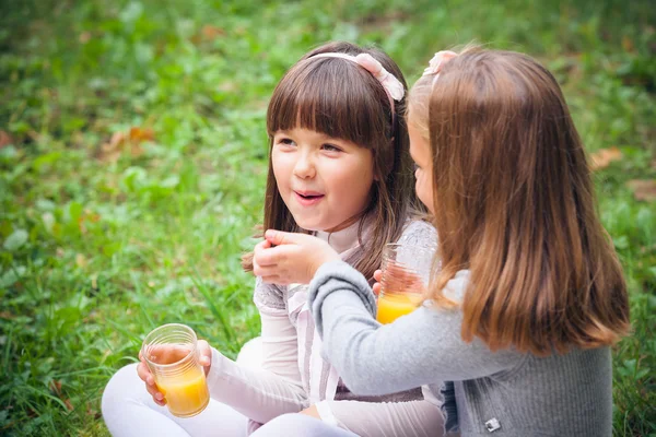 Girlfriends in park — Stock Photo, Image