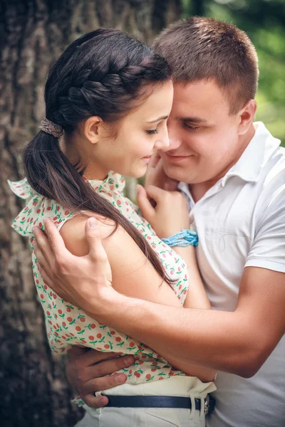 Young couple  in  park Royalty Free Stock Images